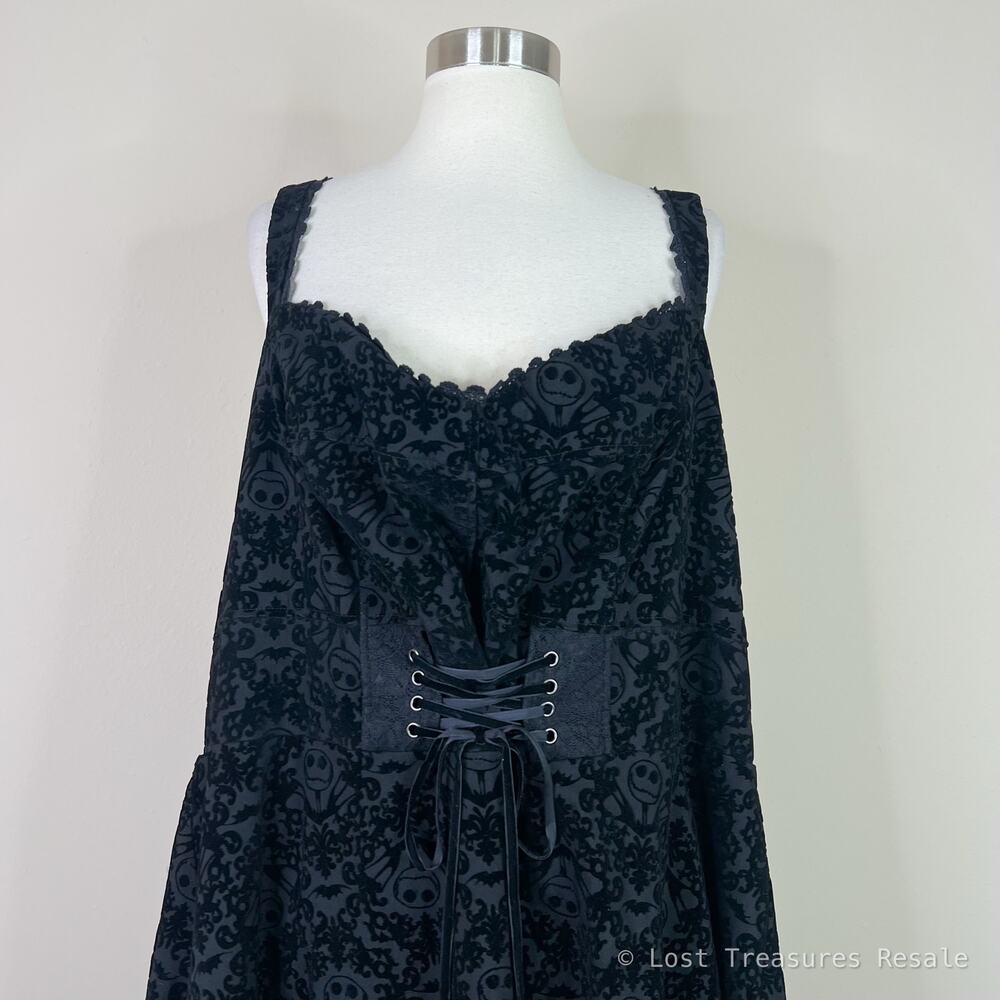 Torrid | Disney Nightmare Before Christmas Jack Skellington Midi Dress Plus Size - Picture 3 of 9